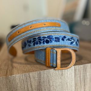DIOR RARE 2004 VINTAGE Galliano Floral Belt